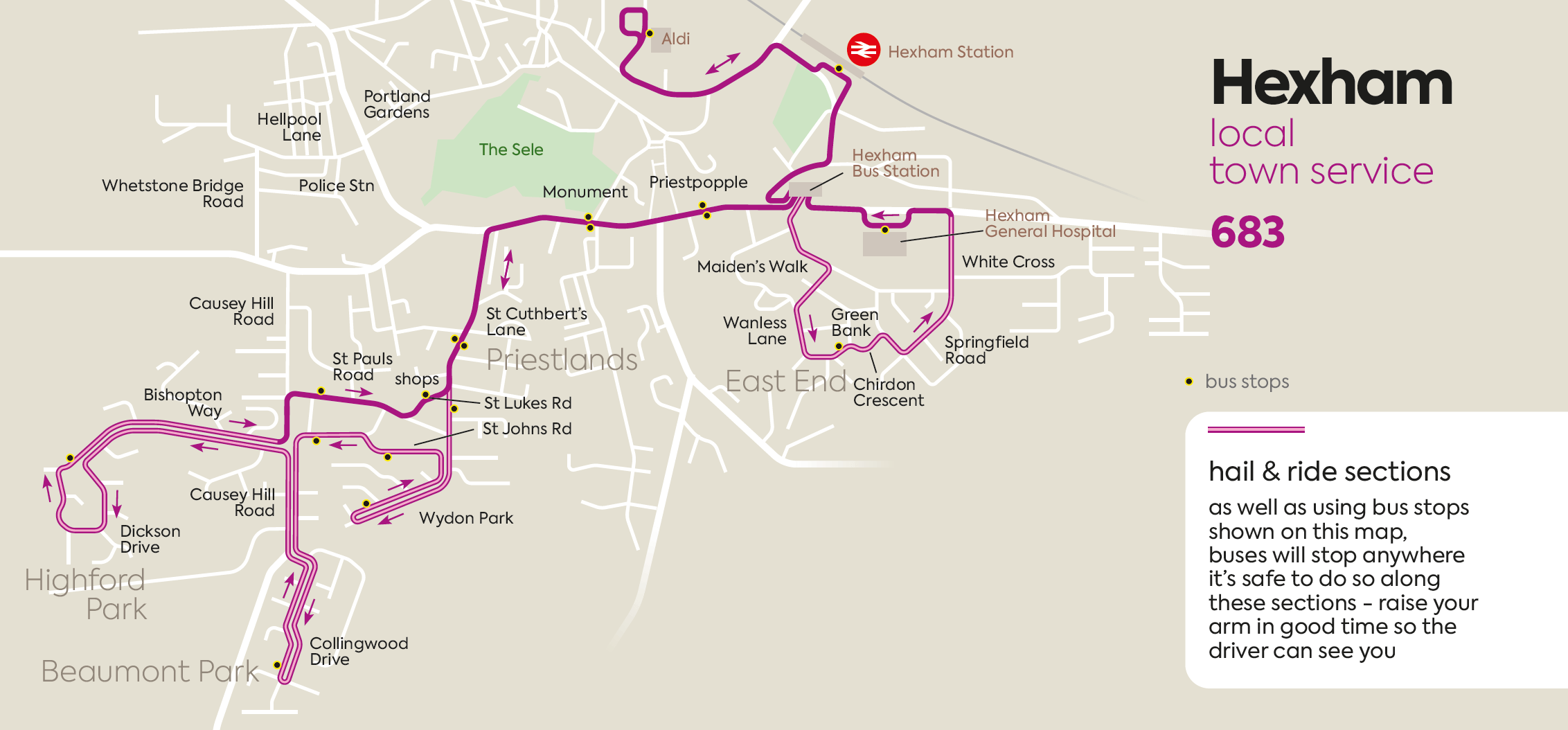 Hexham service improvements from 25 July Go North East